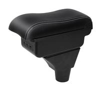 YJYWZH Auto Braccioli Compatibile con FIAT PANDA II Scatola Braccioli Centrale Portaoggetti Interna Nero Appoggio Poggia Braccio Doppio Strato
