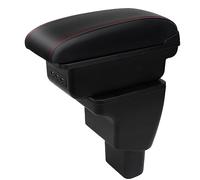 YJYWZH Auto Braccioli compatibile con Hyundai I10 2007-2019 Bracciolo Scatola Centrale Portaoggetti Interna Nero Appoggio Poggia Braccio Doppio Strato
