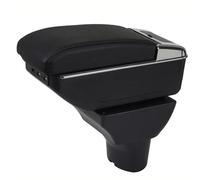 YJYWZH Auto Braccioli Compatibile con Hyundai I20 2009-2013 Scatola Braccioli Centrale Portaoggetti Interna Nero Appoggio Poggia Braccio Doppio Strato