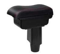 YJYWZH Auto Braccioli Compatible with Fiat 500 Scatola Braccioli 2012-2015 Centrale Portaoggetti Interna Nero Appoggio Poggia Braccio Doppio Strato