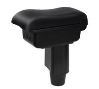 YJYWZH Auto Braccioli Compatible with Fiat 500 Scatola Braccioli 2012-2015 Centrale Portaoggetti Interna Nero Appoggio Poggia Braccio Doppio Strato