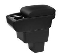 YJYWZH Compatible with Mazda CX-3 Braccioli Mazda 2 Skyactiv Version Bracciolo Auto Console Centrale Scatola Portaoggetti Cuoio Nero Supporto del Braccio con Portabevande