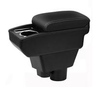 YJYWZH Compatible with Opel Corsa F Braccioli Corsa 2020-2023 Bracciolo Auto Console Centrale Scatola Portaoggetti Cuoio Nero Supporto del Braccio con portabevande