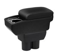 YJYWZH Compatible with Suzuki Jimny Braccioli 1999-2017 Bracciolo Auto Console Centrale Scatola Portaoggetti Cuoio Nero Supporto del Braccio con Portabevande
