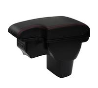 YJYWZH Doppio Strato Console Bracciolo Scatola per Nissan Juke Bracciolo Auto Poggiabraccio Centrale con Ricarica USB