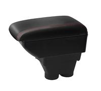 YJYWZH per Peugeot 208 2013-2018 Braccioli Bracciolo Doppio Strato Centrale Console vano Nero