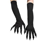 YJZQ Guanti lunghi per adulti con artigli di Halloween, con zampe di animali, con unghie lunghe spaventose, divertenti fantasmi, cosplay, guanti per travestimento per donne e uomini