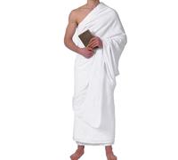 YJZQ Set da uomo Ihram Ehram Ahram per Hajj e Umrah, sciarpa da pellegrinaggio, abbigliamento Hajj per uomo, 2 asciugamani bianchi, abbigliamento turco islamico da uomo, Umrah bianco, regalo Hajj