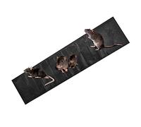 YJZQ Tavola per mouse con trappola per colla, grandi piastre autoadesiva, 5 pezzi, tappetino magico cattura mosca, cuscino anti topi e topi, nero, 1,2 m x 28 cm