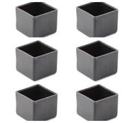 YKAFADE 16 Pezzi Copri Gambe per Sedia Quadrate, 60x60mm, Protezioni Antiscivolo per Gambe di Mobili, Pad Protettivi per Piedi di Tavolo, Copri Gambe per Sedia in Silicone, Protettori per Gambe di