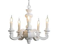 YKCITSQTR Lampada del soffitto lampadario Scale, lampadari Regolabili a v-intage Francese, Luce appesa in Stile Candela intagliatura in Legno per Il Soggiorno corridoio da Pranzo Cucina da Letto PE