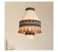 YKCITSQTR Lampadario, Lampada a Ciondolo a Corda di Cotone Boho Nappe a v-intage lampadario Appeso per Negozio Decorazioni per la casa Camera da Letto del salo