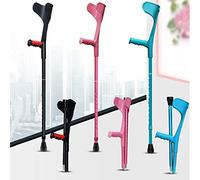 YKCITSQTR Stampelle all'avambraccio in Alluminio, Non Slip Leggeri, stampelle per Adulti, stampelle Regolabili in Altezza, Pieghevoli per Camminare, Walker bilanciati, Mobilità Medica Accessori per