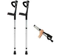 YKCITSQTR Stampelle ergonomiche dell'avambraccio, Crime comode e Resistenti all'Usura, Pieghevoli per Adulti, stampelle per Camminare, Altezza Regolabile, aiuti alla Mobilità per Anziani, Anziani e