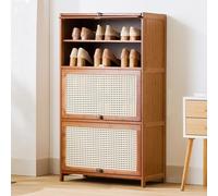 YKCITSQTR Stretto armadio per scarpe a più livelli con carrello ritmo di scarpe alte per il corridoio del soggiorno per la camera da letto - 70 x 33 x 73 cm.