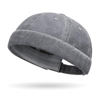 YKDLLF Cotone Cappellino da Portuale Uomo Retro Docker-cap Berretto Docker da Motociclista Cappello Senza Retro Cotone Docker Hat Cappello Senza Visiera Berretto da Portuale Uomo Donna