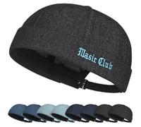 YKDLLF Docker Hat Cappello Senza Visiera Berretto da Portuale Uomo Donna Regolabile Cuffed Brimless Hat Cappelli da Uomo Docker cap, Berretto da Pescatore, Cappello Senza Tesa cap