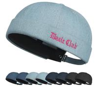 YKDLLF Docker Hat Cappello Senza Visiera Berretto da Portuale Uomo Donna Regolabile Cuffed Brimless Hat Cappelli da Uomo Docker cap, Berretto da Pescatore, Cappello Senza Tesa cap