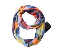 Ykeyi, sciarpa da donna a quadretti, con tasca con cerniera, sciarpe da viaggio segrete, per ragazze e signore Colorato Taglia unica