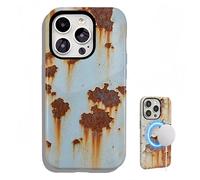 YKHBC Rusty Phone Case Glossy and matte surfaces dustrial Rust Glossy Imitation Phone Cover Shockproof for MagSafe for iPhone 16 15 14 13 12 11 Pro Max Xr Xs Plus (Style B-Matte,iPhone 10 XS)