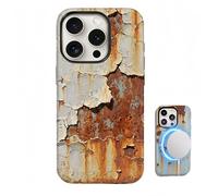 YKHBC Rusty Phone Case Glossy and matte surfaces dustrial Rust Glossy Imitation Phone Cover Shockproof for MagSafe for iPhone 16 15 14 13 12 11 Pro Max Xr Xs Plus (Style A-Matte,iPhone 7)