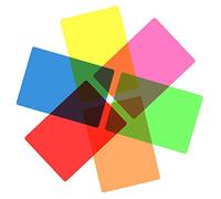 YKING 6 x A4 sovrapposizioni di colore per aiutare/supportare/aiutare la lettura, ottimi strumenti di lettura per dislessia, sindrome di Irlen, ADHD e per ridurre lo stress visivo, multicolore