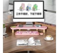 YKJGRTF Supporto for monitor del computer Riser - Riser triangolare - Riser for laptop in legno Risparmia spazio - Ripiano ergonomico for monitor triangolari(13cm (5 1/8"))