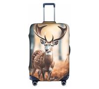 YKJJFVZ Cervo bianco Cervo nella natura selvaggia Ferma1 Stampato Valigia Custodia da viaggio Custodia da viaggio Elegante e protettiva Custodia per bagagli, bianco, Small