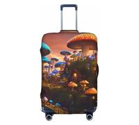 YKJJFVZ Custodia da viaggio con stampa di spugna magica per viaggio, custodia per bagagli elegante e protettiva, bianco, Large