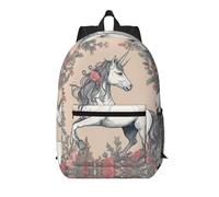 YKJJFVZ Fairy Uniwersalny Zaino elegante stampato unicorno zaino da lavoro leggero nero taglia unica nero rozmiar uniwersalny nero 1 rozmiar uniwersalny, nero 1, Rozmiar Uniwersalny, nero 1, Nero 1