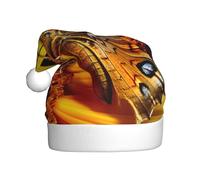 YKJJFVZ Farfalla nato stampato Babbo Natale, cappello di Natale per adulti unisex, cappello di Natale per Capodanno Festa di festa