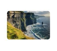 YKJJFVZ Ireland Outdoors County Clare The Cliffs Tappeto per porta d'ingresso per interni ed esterni, tappetino di benvenuto con tessuto di flanella