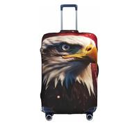 YKJJFVZ Protezione da viaggio stampata Eagle Fuochi d'artificio Coperta da viaggio, coperture per bagagli eleganti e protettive, Bianco 1, L