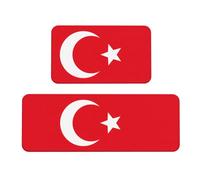 YKJJFVZ Tappetini da cucina con stampa bandiera della Turchia per pavimento, set di tappeti da cucina, per vari spazi interni ed esterni
