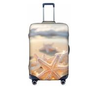 YKJJFVZ Telo da viaggio stampato con stella marina da spiaggia, elegante e protettivo per bagagli, bianco, Medium