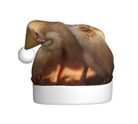 YKJJFVZ Una collezione di polli 1 stampato Babbo Natale, cappello di Natale per adulti unisex, cappello di Natale per Capodanno Festa di festa