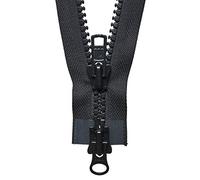 YKK Cerniera a Scorrimento bidirezionale, No. 580 Nero, 61 cm Length
