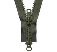 YKK, cerniera bidirezionale n. 566, kaki, lunghezza 61 cm