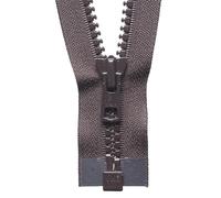 YKK Cerniera lampo aperta n. 570 marrone, lunghezza 61 cm
