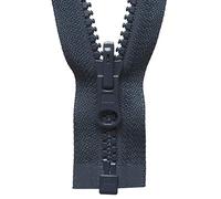 YKK Chiusura lampo reversibile, n. 560 blu scuro, lunghezza 66 cm