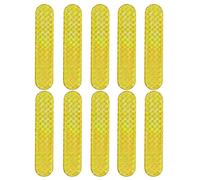 YKKJ 10 Pezzi Adesivi Riflettenti Auto,Warning Riflettenti Adesivi,per promemoria di Sicurezza Durante la Guida Notturna.(Giallo)