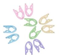 YKKJ 10PCS Appendini Pieghevoli Colorati Portatili Appendini multifunzionali per Viaggi, Interni ed Esterni. (5 Colori)