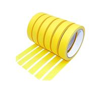 YKKJ 6 Rotoli Nastro Carta Mascheratura, Nastro Adesivo di Carta per Mascheratura Rimozione Senza Residui, 15MM×20M, Strumenti Accessori per Decorazione, Etichettatura, Pittura