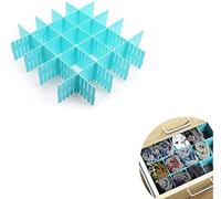 YKKJ 8 Pezzi Divisori per Cassetti Regolabili,Plastica Organizer per cassetti,Divisori per griglia a Cassetto per Ufficio, Bagno, Cucina o Camera da Letto