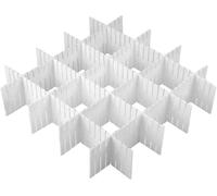 YKKJ 8 Pezzi Divisori per Cassetti Regolabili,Plastica Organizer per cassetti,Divisori per griglia a Cassetto per Ufficio, Bagno, Cucina o Camera da Letto