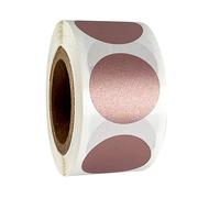 YKKJ Adesivo da Grattare Adesivo Rotondo 300 pezzi 2,5 cm (oro rosa)