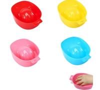 YKKJONLY 4 pezzi Ciotole per Manicure ，Immergere la ciotola per unghie，lavastoviglie unghie lavastoviglie utensili per la rimozione di lucidante.