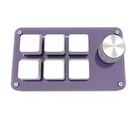Yklhsocneg 6 +1 Manopola Tastiera Personalizzata 6 Macro Programmazione Personalizzata OSU Gioco Mini Tastiera Meccanica Viola