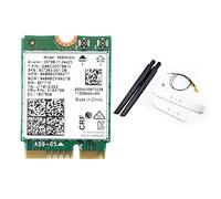 Yklhsocneg 9560NGW Scheda WiFi con Antenna 1730Mbps Wireless AC 9560 2.4G+5G BT 5.0 802.11Ac M.2 CNVI 9560NGW Adattatore Wireless A
