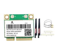 Yklhsocneg -AXE3000H Adattatore Scheda WiFi+Antenna WiFi 6E 2400Mbps Mini PCI-E per BT 5.2 802.11AX 2.4G/5G/6Ghz Wlan Scheda di Rete Ricambi Ricambi